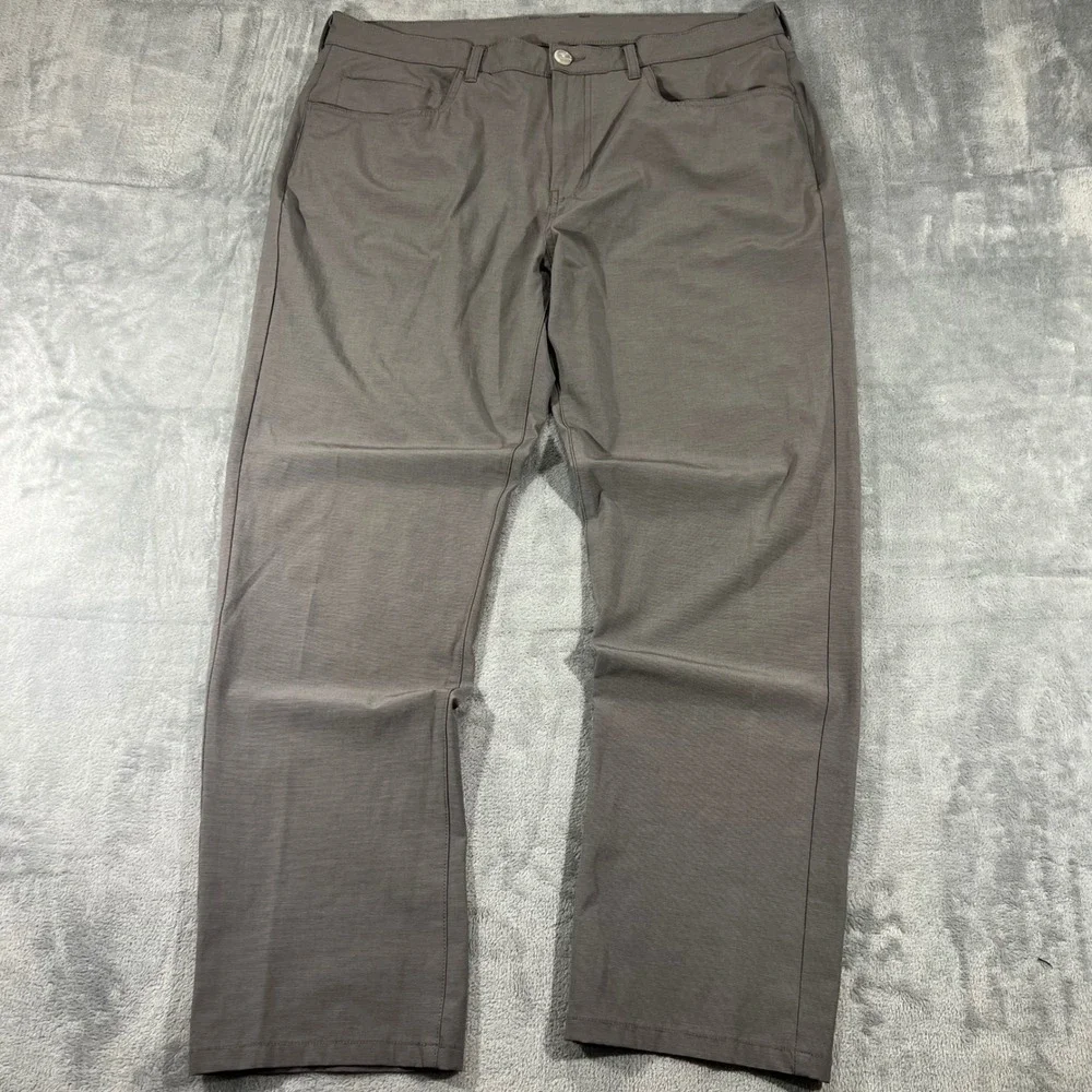 Callaway Mens Golf Pants 38x30 Grey Stretch Performance Five Pocket Trousers